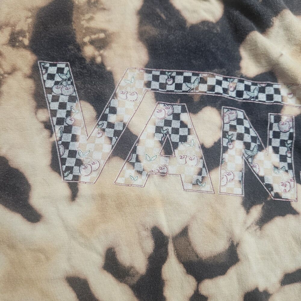 Vans Tshirt Tie Dye Checkered Cherries Size Small - Picture 5 of 5